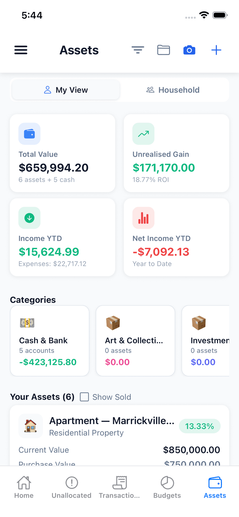 Wealthra iOS app — assets